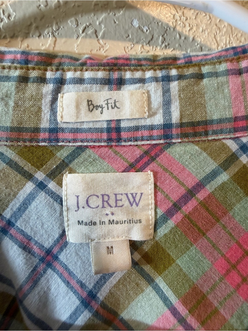 NWOT J. Crew Boy’s Plaid Button-Up Shirt - Picture 2 of 3